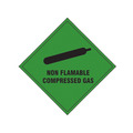 Scan SCA1870S Non Flammable Compressed Gas - Self Adhesive Vinyl Sign 100 x 100mm