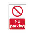 Scan SCA4051 No Parking - PVC Sign 400 x 600mm