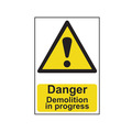 Scan SCA4106 Danger Demolition In Progress - PVC Sign 400 x 600mm