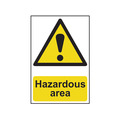 Scan SCA4107 Hazardous Area - PVC Sign 400 x 600mm
