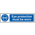 Scan SCA5001 Eye Protection Must Be Worn - PVC Sign 200 x 50mm