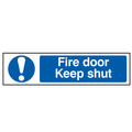 Scan SCA5004 Fire Door Keep Shut - PVC Sign 200 x 50mm