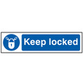 Scan SCA5011 Keep Locked - PVC Sign 200 x 50mm
