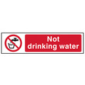 Scan SCA5051 Not Drinking Water - PVC Sign 200 x 50mm