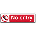 Scan SCA5052 No Entry - PVC Sign 200 x 50mm