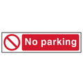 Scan SCA5056 No Parking - PVC Sign 200 x 50mm