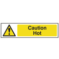 Scan SCA5115 Caution Hot - PVC Sign 200 x 50mm