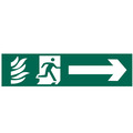 Scan SCA5200 Running Man Arrow Right - PVC Sign 200 x 50mm