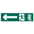 Scan SCA5201 Running Man Arrow Left - PVC Sign 200 x 50mm