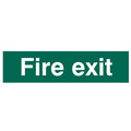 Scan SCA5204 Fire Exit Text Only - PVC Sign 200 x 50mm