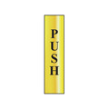 Scan SCA6032 Push Vertical - Polished Brass Effect 50 x 200mm
