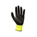 Hi-Vis Yellow Foam Latex Coated Gloves - L (Size 9)