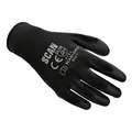 Scan SCAGLOPUE200 Black PU Coated Gloves - L (Size 9) (200 Pairs)