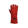 Scan SCAGLOWELRED Welder's Gauntlets - Large (Size 9)