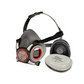 Twin Half Mask Respirator + P2 Dust Filter Cartridges