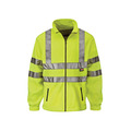 Scan SCAWWHVFXXL Hi-Vis Yellow Full Zip Fleece - XXL (50in)
