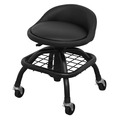Sealey SCR02B Premier Industrial Pneumatic Creeper Stool with Adjustable Height Swivel Seat & Back Rest