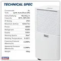 Sealey SDH102 Dehumidifier with Laundry Mode 10L