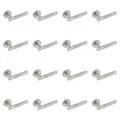 Eclipse 62232x16 Knurled Lever on Rose - Satin Nickel - 8 Pairs