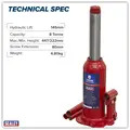 Sealey SJ8 Bottle Jack 8 Tonne