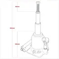 Sealey SJT4 Telescopic Bottle Jack 4 Tonne