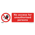 Sealey SS17P10 Worksafe&reg; No Access Safety Sign, Rigid Plastic - Pack of 10