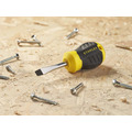 STANLEY® Hand Tools CUSHION GRIP™ Stubby Screwdriver 6.5 x 45mm Flared