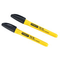 STANLEY® Hand Tools Fine Tip Permanent Marker Black (Pack 2)