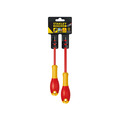 STANLEY® STA062649 Hand Tools FatMax® VDE Insulated Borneo PZ Scewdriver Set, 2 Piece