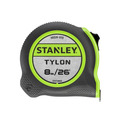 STANLEY STA130604 Hi-Vis Tylon Tape Measure 8m (26ft) (Width 25mm) XMS25TAPE8