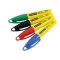 STANLEY® Hand Tools Mini Fine Tip Marker, Mixed Colours (Tub 72)