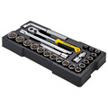 STANLEY® Hand Tools 1/2in Drive 12 Point Metric Socket Module 23 Piece