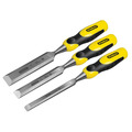STANLEY® STA516359 Hand Tools DYNAGRIP™ Bevel Edge Chisel with Strike Cap Set, 3 Piece