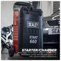 Sealey START660 12/24V Starter/Charger 660/100A 230V