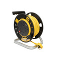 STANLEY® Electrical Open Drum Cable Reel 240V 13A 4-Socket + 2 USB 25m