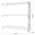 Sealey 2-Level Tyre Rack Extension 200kg Capacity Per Level