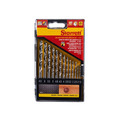 Starrett STRKSDHSP13 HSS Split Point Drill Bit Set, 13 Piece