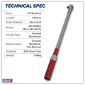 Sealey STW905 Premier Calibrated Micrometer Torque Wrench 1/2