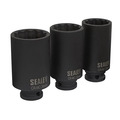 Sealey SX051 Impact Hub Nut Socket Set 1/2