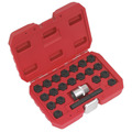 Sealey SX207 Locking Wheel Nut Key Set for BMW 22pc