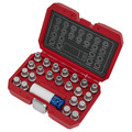 Sealey SX210 Locking Wheel Nut Key Set for VAG 23pc