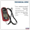 Sealey TA070 Digital Anemometer with Beaufort Scale