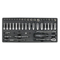 Sealey TBT19 Premier Socket Set with Tool Tray 1/4