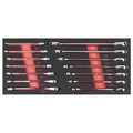 Sealey TBT49 Premier Ratchet Spanner Set with Tool Tray 14pc