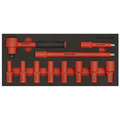Sealey TBTE01 Premier Insulated Socket Set with Tool Tray 3/8