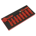 Sealey TBTE11 Premier Insulated Socket Set with Tool Tray 1/2