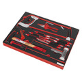 Sealey TBTP06EU Premier Platinum Hacksaw, Hammers & Punch Kit with Tool Tray 13pc