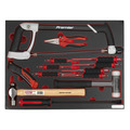 Sealey TBTP06UK Premier Platinum Hacksaw, Hammers & Punch Kit with Tool Tray 13pc