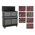 Sealey TBTPBCOMBO4 Superline PRO® Tool Chest Combination 23 Drawer with 446pc Tool Kit - Black
