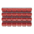 Sealey TPS130 Bin & Panel Combination 24 Bins - Red